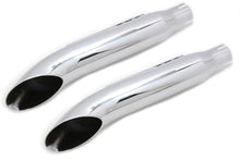 Load image into Gallery viewer, 16 inch Turn Out Muffler Set Chrome