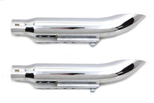 Load image into Gallery viewer, 16 inch Turn Out Muffler Set Chrome