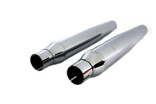 Load image into Gallery viewer, Replica Tapered Muffler Embossed Chrome
