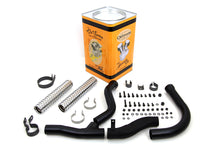 Load image into Gallery viewer, Black Replica Panhead Exhaust Header Kit
