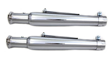 Load image into Gallery viewer, Chrome Megaphone Muffler Set