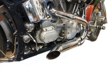 Load image into Gallery viewer, Chrome Wyatt Gatling 2 into 1 Exhaust Pipe Header Kit
