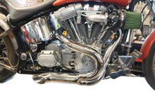 Load image into Gallery viewer, Chrome Wyatt Gatling 2 into 1 Exhaust Pipe Header Kit