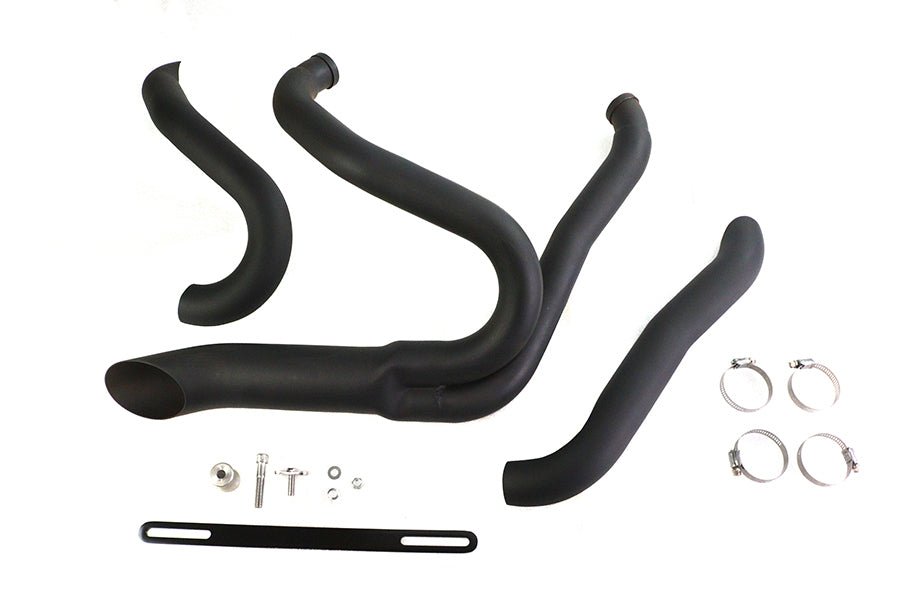 Black Wyatt Gatling 2 into 1 Exhaust Pipe Header Kit