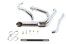 Load image into Gallery viewer, Chrome Wyatt Gatling 2 into 1 Exhaust Pipe Header Kit