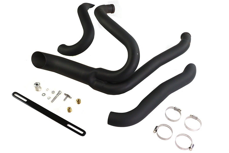 Black Wyatt Gatling 2 into 1 Exhaust Pipe Header Kit