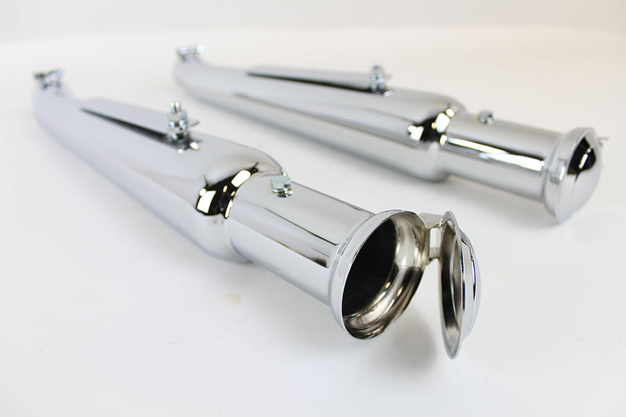 Chrome Megaphone Upsweep Muffler Set