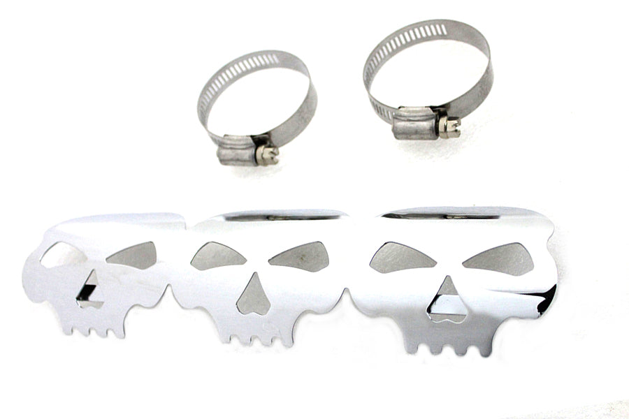 Chrome Skull Heat Shield