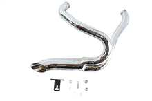 Load image into Gallery viewer, Chrome Wyatt Gatling 2 into 1 Exhaust Pipe Header Kit
