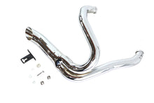 Load image into Gallery viewer, Chrome Wyatt Gatling 2 into 1 Exhaust Pipe Header Kit