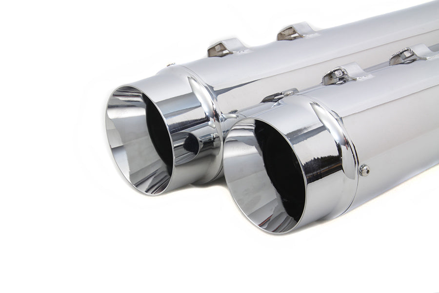 Wyatt Gatling Megaphone Muffler Set Chrome