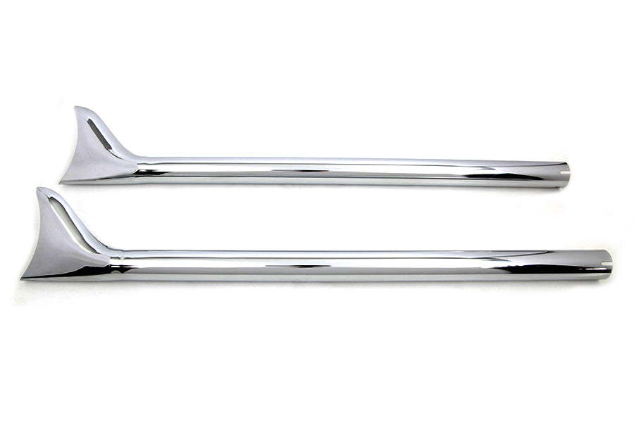 36 inch Straight Fishtail Extension Set Chrome
