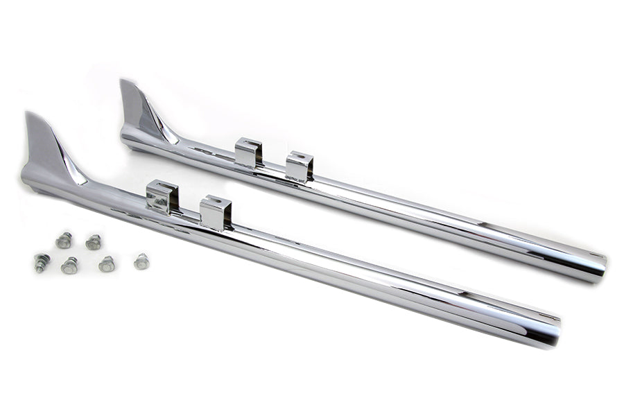 36 inch Bronx Straight Tail Set Chrome