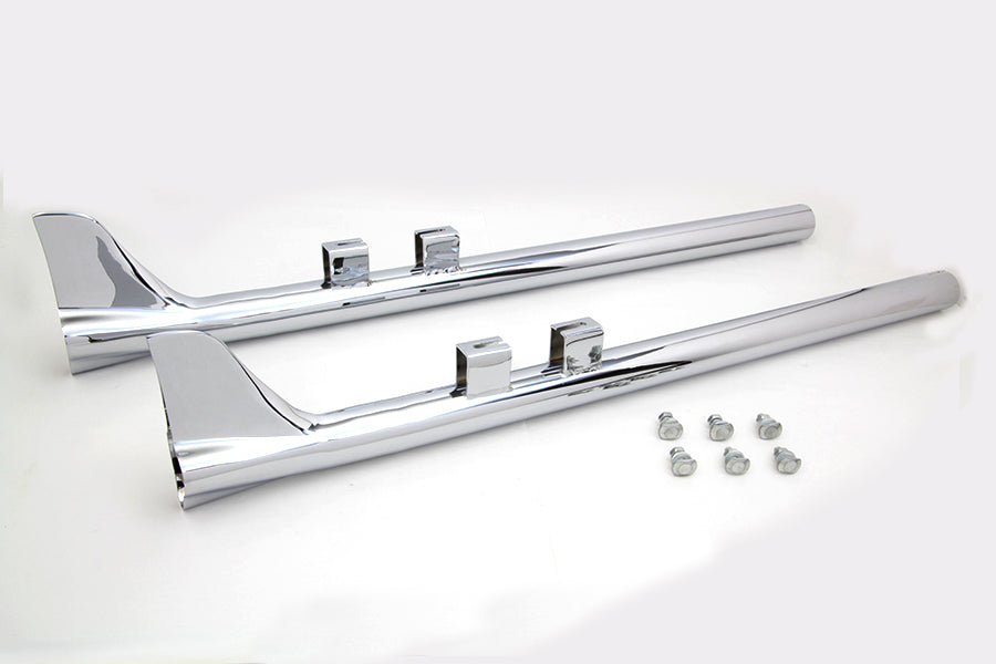 36 inch Bronx Straight Tail Set Chrome