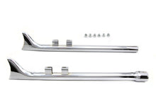 Load image into Gallery viewer, M8 33 inch Straight Fishtail Exhaust Extension Set Chrome
