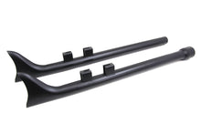 Load image into Gallery viewer, M8 33 inch Straight Fishtail Exhaust Extension Set Black