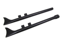 Load image into Gallery viewer, M8 33 inch Straight Fishtail Exhaust Extension Set Black