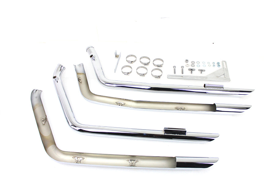 MCM Illusion Drag Pipe Set Chrome