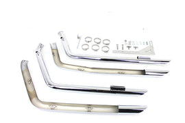 MCM Illusion Drag Pipe Set Chrome