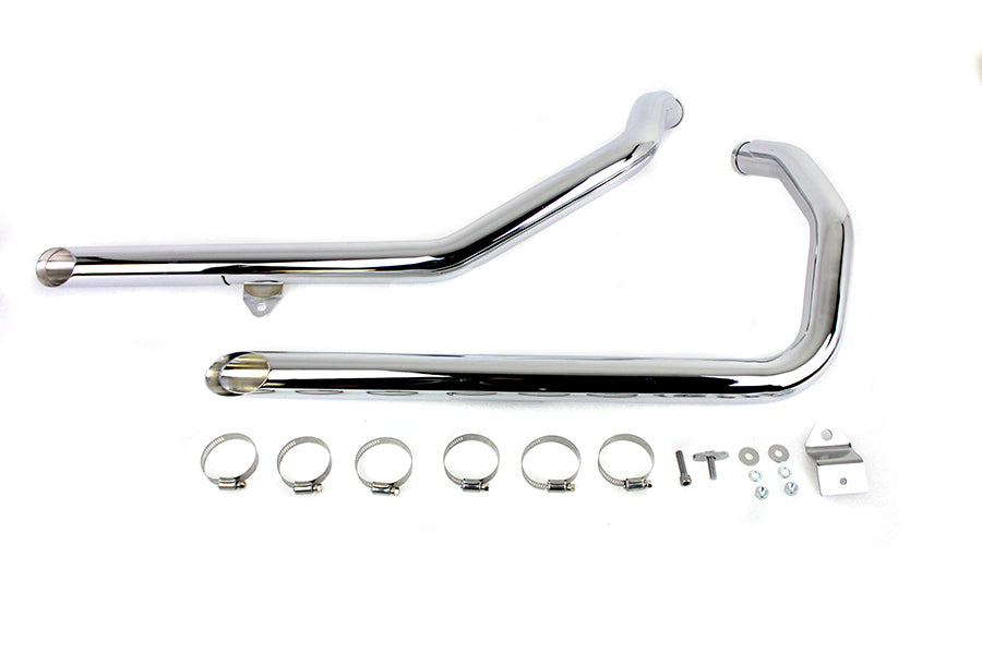 MCM Illusion Drag Pipe Set Chrome