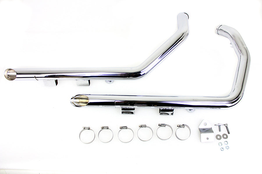 MCM Illusion Drag Pipe Set Chrome