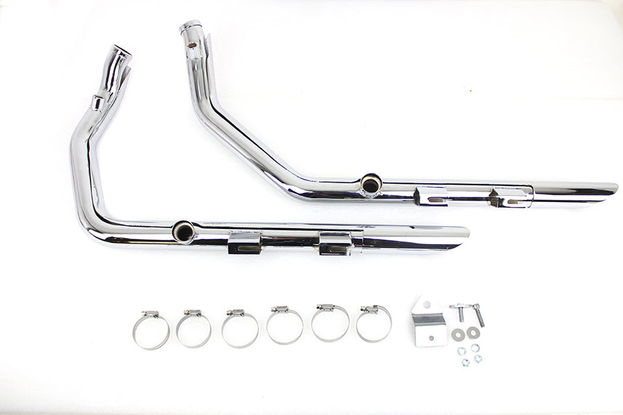 MCM Illusion Drag Pipe Set Chrome