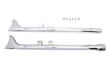 Load image into Gallery viewer, M8 36 inch Straight Fishtail Exhaust Extension Set Chrome