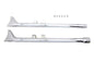 M8 36 inch Straight Fishtail Exhaust Extension Set Chrome