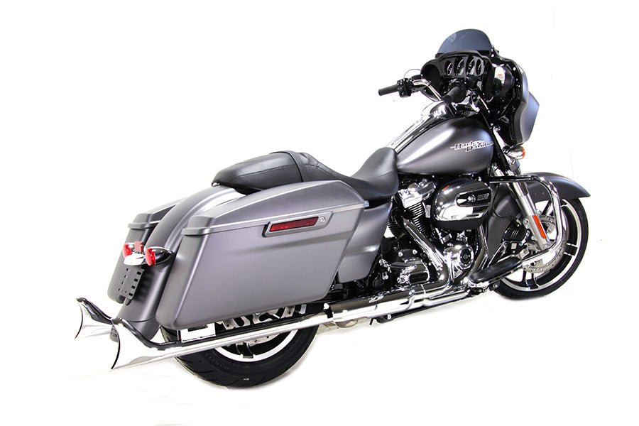 M8 36 inch Straight Fishtail Exhaust Extension Set Chrome