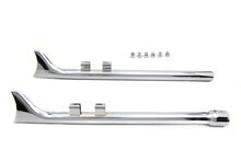 Load image into Gallery viewer, M8 33 inch Straight Fishtail Exhaust Extension Set Chrome