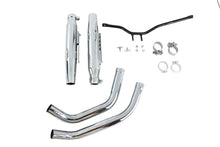 Load image into Gallery viewer, Tapered Muffler Exhaust Kit Chrome Dual Type