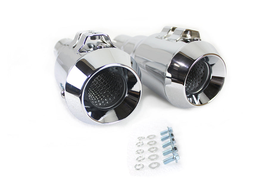 Grenade Muffler Set Chrome