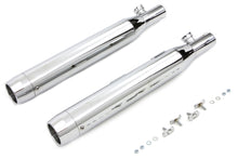 Load image into Gallery viewer, Chrome Slip On Muffler Set With Chrome Tips