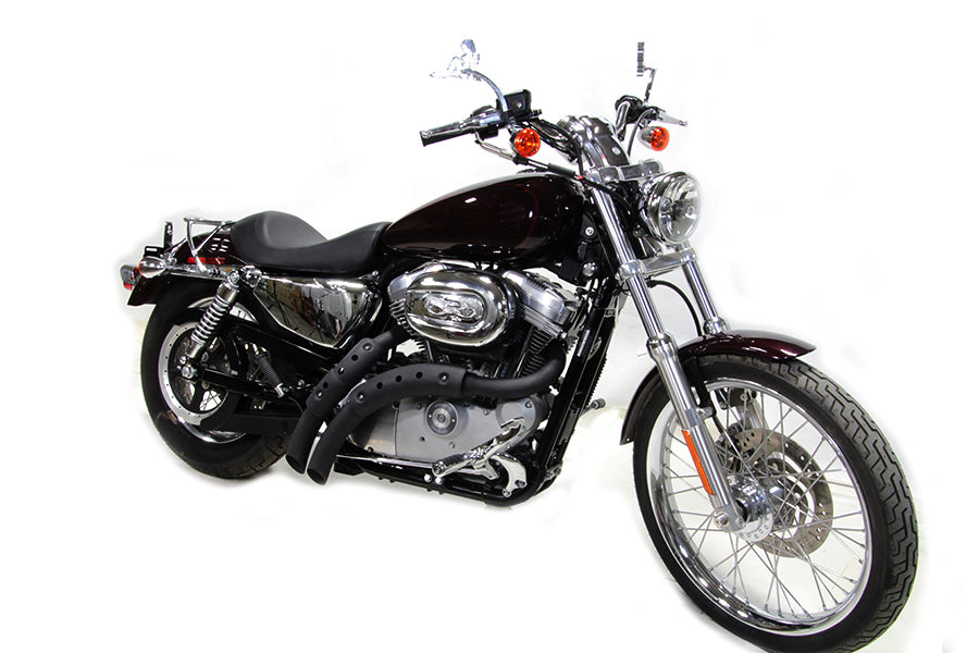 Black Drag Pipe Set With Heat Shields