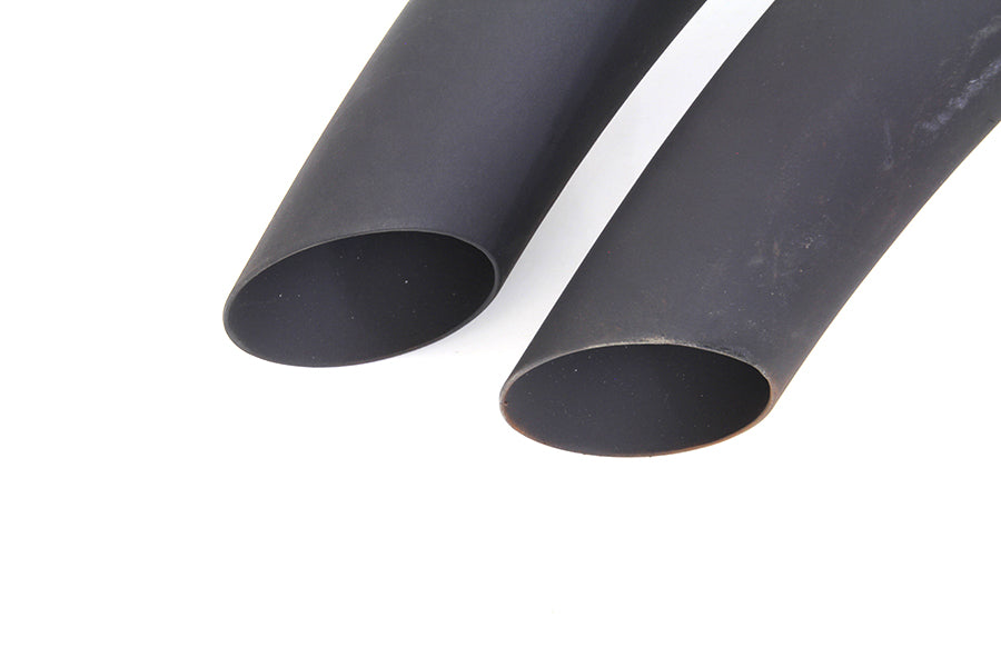 Black Drag Pipe Set With Heat Shields