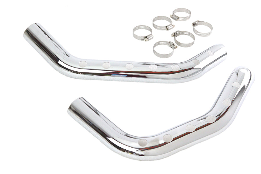 Drilled Heat Shield Set Chrome