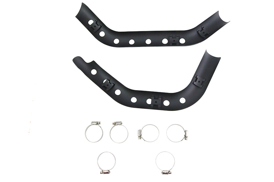 Drilled Heat Shield Set Black