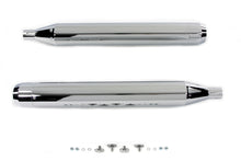 Load image into Gallery viewer, 4 inch Muffler Set with Chrome Long Type Tapered End Tips