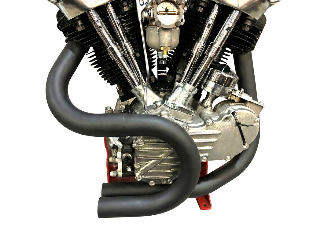 Ultima Knucklehead Pipe Set Black