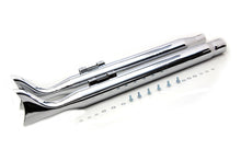 Load image into Gallery viewer, M8 Chrome Fishtail Muffler Set