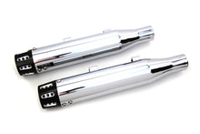 Load image into Gallery viewer, Chrome Tapered Revolver Tip Muffler Set