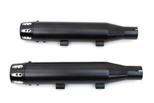 Load image into Gallery viewer, Black Tapered Revolver Tip Muffler Set Black