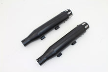 Load image into Gallery viewer, Black Tapered Revolver Tip Muffler Set Black