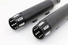 Load image into Gallery viewer, Black Tapered Revolver Tip Muffler Set Black