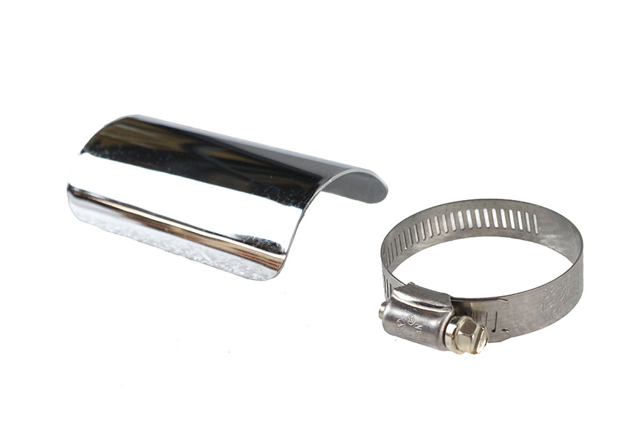 4 inch Exhaust Heat Shield Chrome