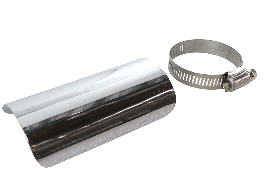 4 inch Exhaust Heat Shield Chrome
