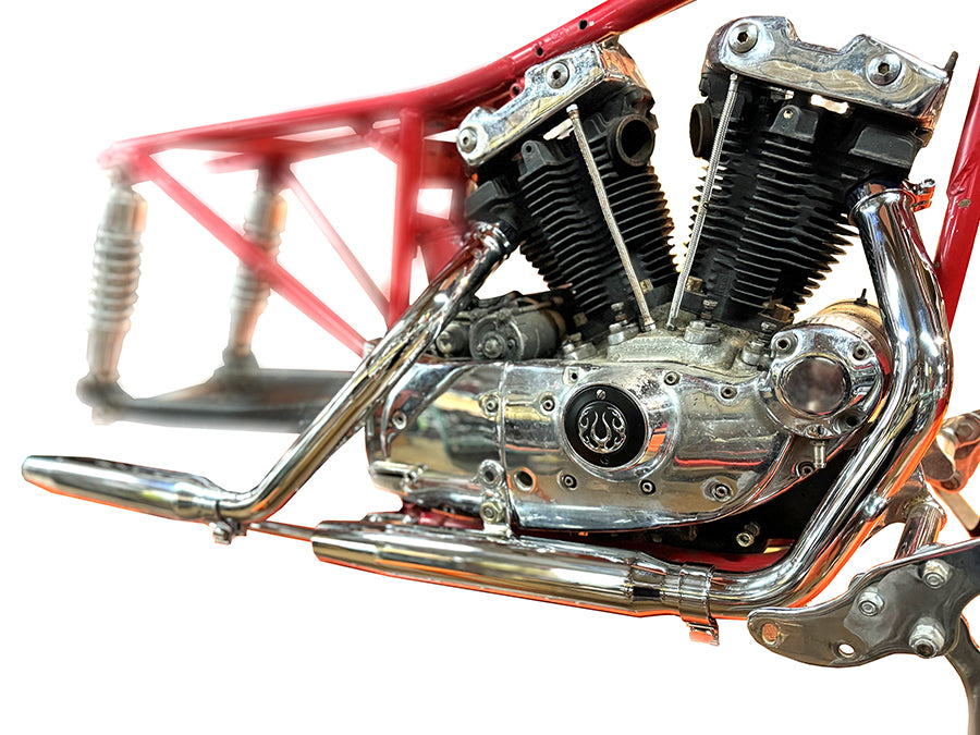 Tapered Muffler Exhaust Kit Chrome