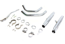 Load image into Gallery viewer, Tapered Muffler Exhaust Kit Chrome