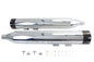 Wyatt Gatling Muffler Set Chrome with Black Dagger Tips