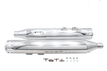 Load image into Gallery viewer, Wyatt Gatling Muffler Set Chrome with Chrome Slot Tips